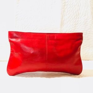 Red Faux Leather Clutch ❣️